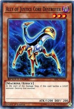Yu-Gi-Oh TCG SBSC-EN036 C Ally of Justice Core Destroyer Speed Duel: Scars of Ba