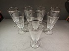Set of 8 Cambridge Glass Triump Clear Platinum Trim Footed Iced Tea Tumblers — photo 2