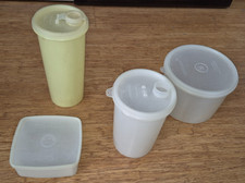 Vintage Tupperware 262, 321, 311, 264 Vorratsbehälter mit Deckel