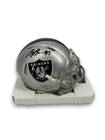 Brock Bowers Signed Autographed Raiders Mini Helmet BAS COA