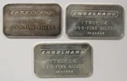 1oz .999 Fine Silver Engelhard Bars (Lot of 3)