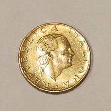 1978 Italy 200 Lire Italiana Coin Aluminum KM#92 European Circulated Currency!!