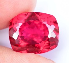 13.70Ct Natural Myanmar Red Spinel Certified Cushion Cut Flawless Loose Gemstone