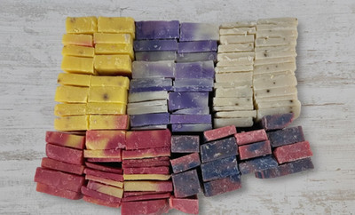 5 lbs Natural Handmade Soap Slivers   Bulk Assorted Premium Scrap Lot