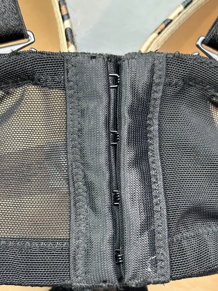 Sujetador Cacique Mujer 38DD Leopardo Estampado Animal Con Aros Acolchado Tostado Negro Foto 4 de 4