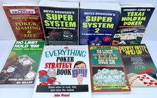 Poker Book Lot Doyle Brunson Super System Texas Hold Em Sklansky Texas Hold Em