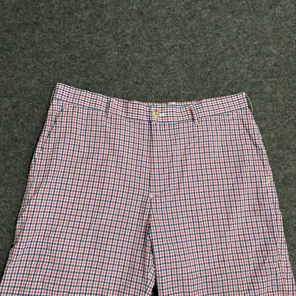 Pantalones Cortos Peter Millar Para Hombre Talla 34 Corona Deportivos Cuadros Rendimiento Seersucker Foto 3 de 4