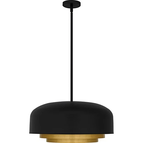 Quoizel FRK2822 Frankie 4 Light 22"W Pendant - Black - Picture 7 of 8