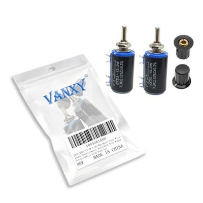 2PCS WXD3-13 2W 3.3K Ohm Multi-Turn Wirewound Potentiometer 19）2W 3.3K ohm