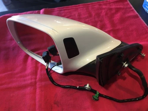 2015 Audi Q7 Driver Side Mirror 4L1857409BF  White OEM 16-Pin Heated Power LH