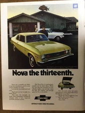Misc 6063 Article Advertisement 1974 Chevrolet Nova the thirteenth