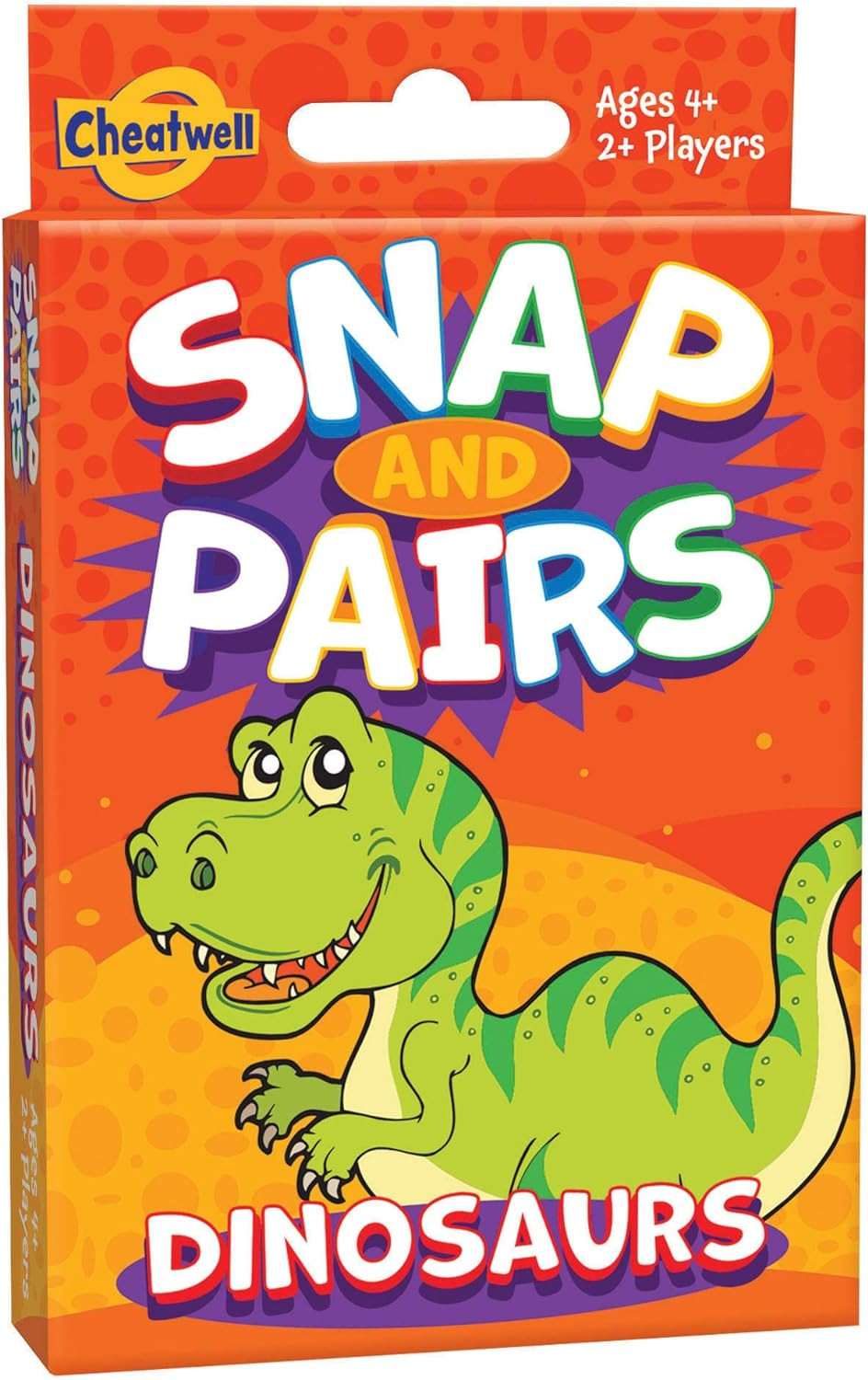 Cheatwell Games Snap + Pairs Dinosaurs - Card Game - Classic Fun Game of Snap wi