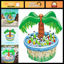 28" Inflatable Palm Tree Cooler - Tropical Luau Party Decor, Beach Theme Supplie