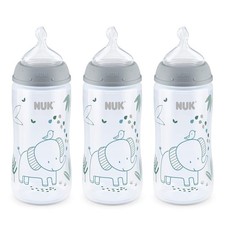 Smooth Flow Anti Colic Baby Bottle, 10 oz, 3 Pack, Elephant