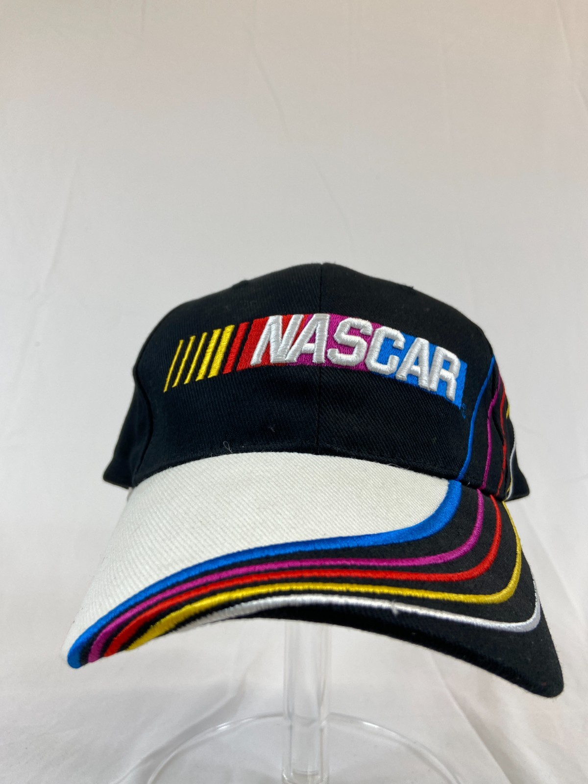 Nascar Baseball Cap Strapback Hat Multicolor Raci… - image 2