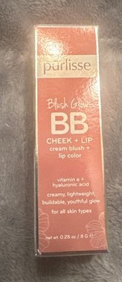 Purlisse BB Blush Glow Cheek + Lip in NUDE SUGAR .28oz/8g FULL SZ SEALED BOX $24
