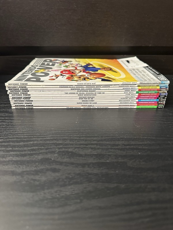 Nintendo Power Magazine Lot Of 12 2011 Complete Set Issue 263-274 Jan-Dec