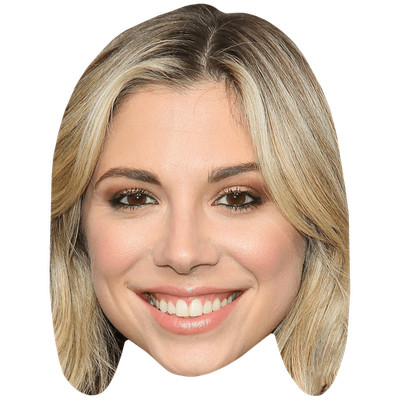 Christina Perri (Lächeln) Großer Kopf. Größer als das Leben Maske.