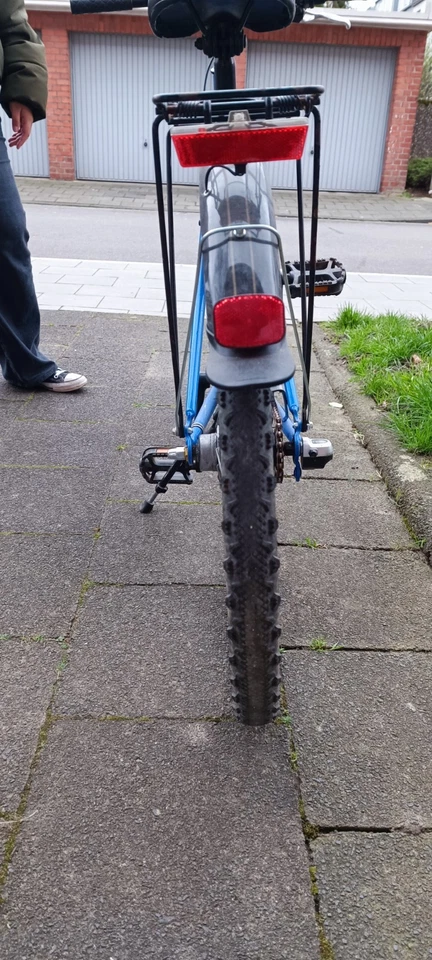 Pegasus Arcona Fahrrad, 24 Zoll, 36cm, Schwarz, 3-Gang Nabenschalt Blau - Bild 2 von 4