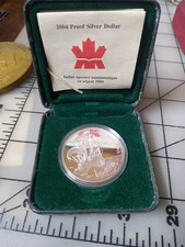 2004 Canada Proof Silver Dollar French Settlement Commem Coin in RCM Box & COA