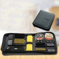 8 IN 1 Shoe Polish Brush Set Clean Shine Care Kit For Boots Shoes Sneaker UK