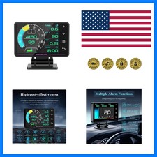 Obd2 Gauge Display Xs New 1heads Up Display With Vehicle Inclinometer Mult... Obd2 Gauge Display Xs New 1heads Up Display With Vehicle Inclinometer Mult...