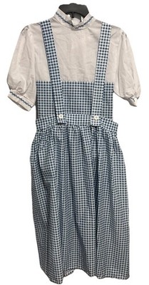 NWT Wizard of Oz Dorothy Adult Medium Dress Costume 2 Pieces No Hair Ties