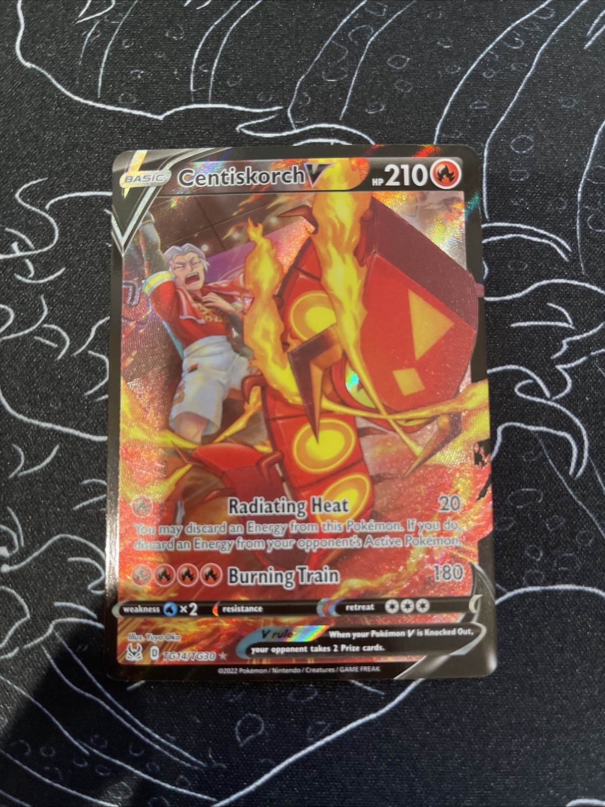 Pokemon Tcg Centiskorch V Trainer Gallery TG14/TG30 Full Art Lost Origin NM