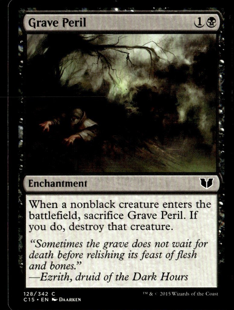 2015 Commander 2015 Grave Peril Commander/Common #128