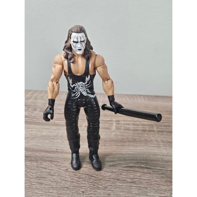 WWE Sting Action Figure Mattel Basic Wrestling Series 68 WCW Crow Good Condition