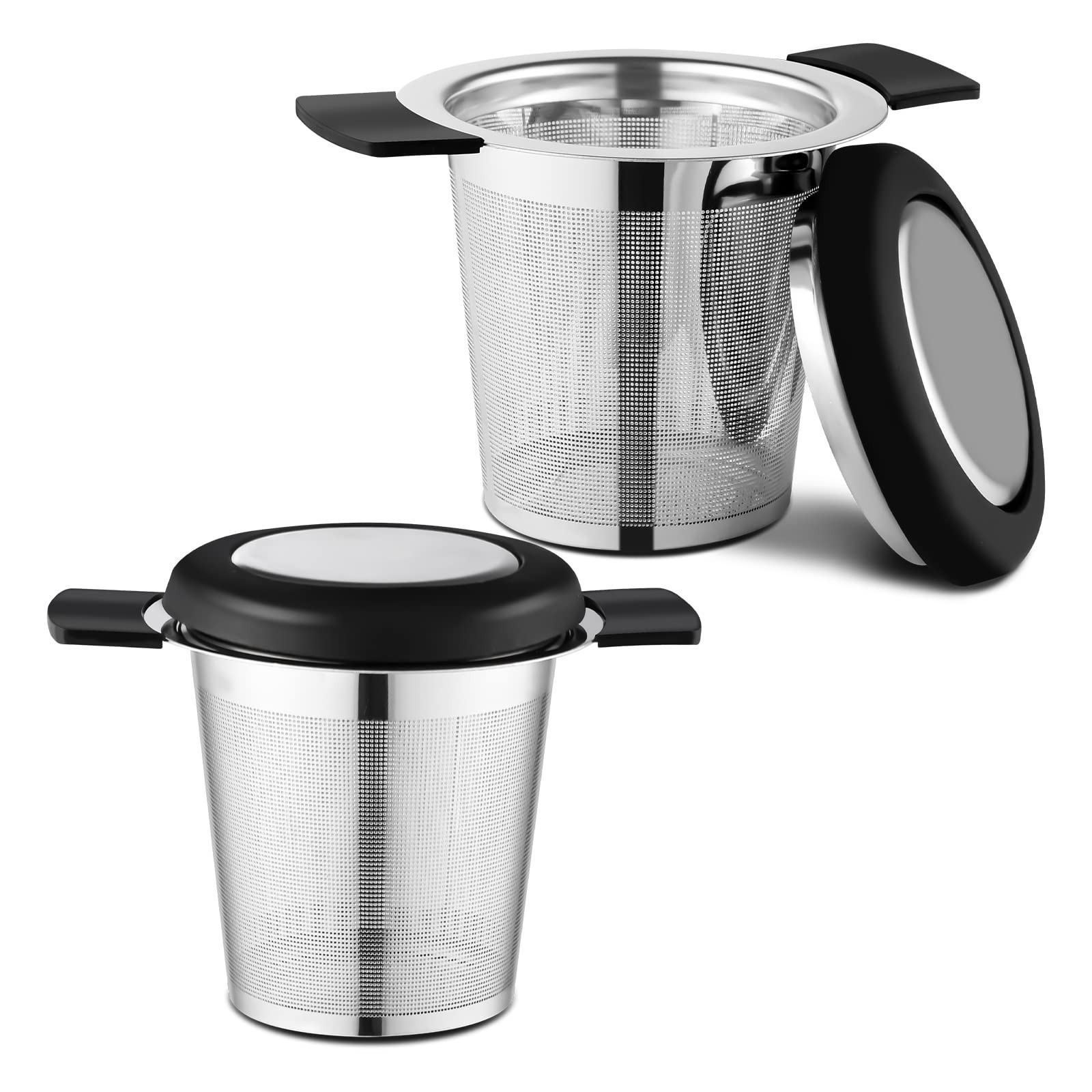 Stainless Steel Mesh Tea Infuser Basket Lid