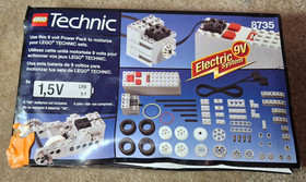 1998 LEGO TECHNIC: POWER PACK MOTOR SET, 9 V (8735), NEW