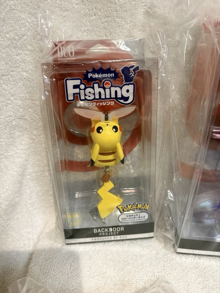 NUEVO Señuelo de Pesca Pokemon PIKACHU & KYOGRE & PSYDUCK (KODUCK) DUO 5 Set JAPÓN Foto 3 de 4