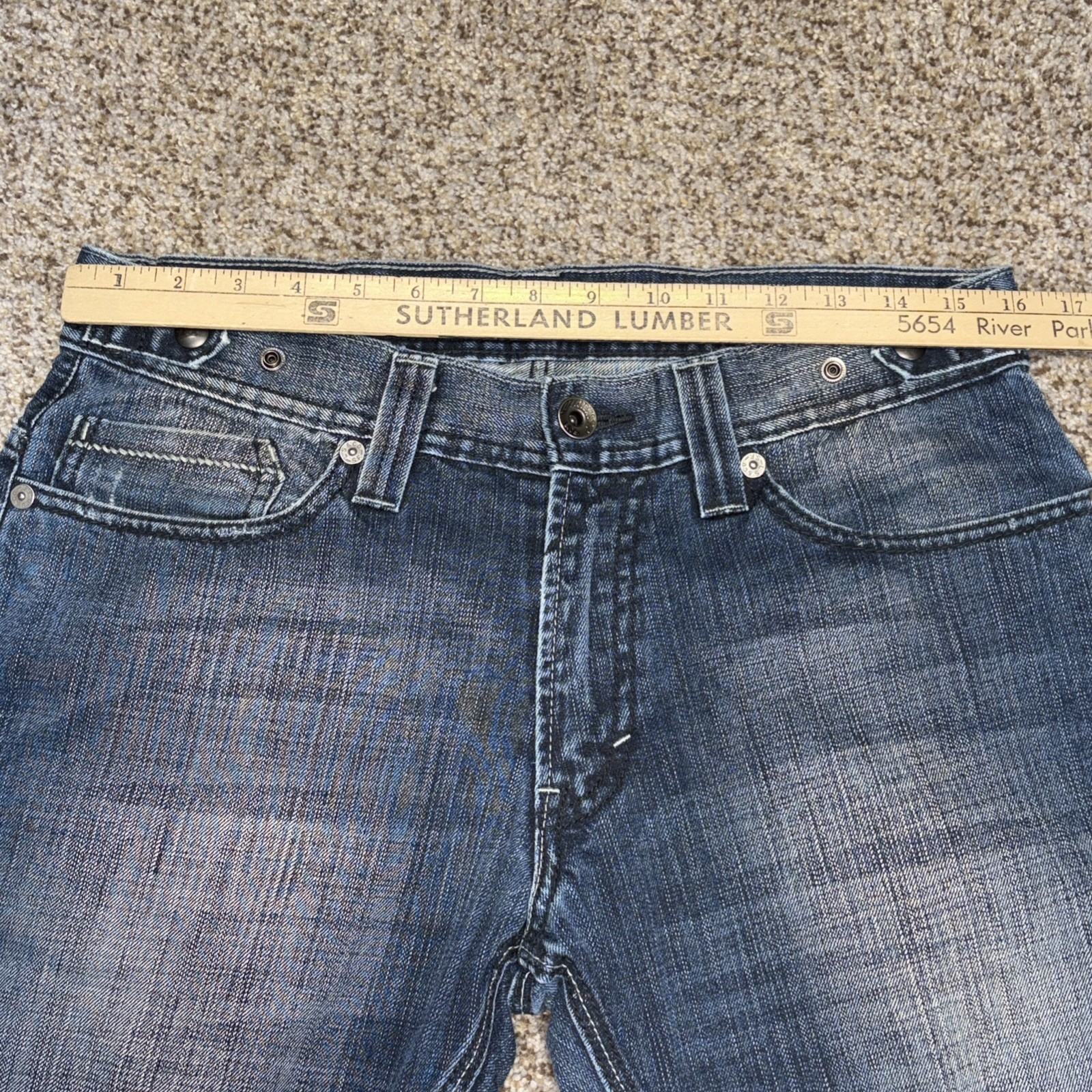 Levis 514 Jeans Mens 32x30 Blue Denim Slim Straight Fits 32 X 29 Unique - View 6