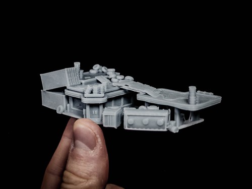 Shanty gas station - Miniature Terrain Set 6mm/8mm Epic Battletech - Picture 10 of 12