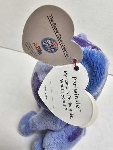 2005 Ty Beanie Baby Periwinkle Blue's Clues Cat 6" Plush Stuffed Kitten NWT - Picture 2 of 3