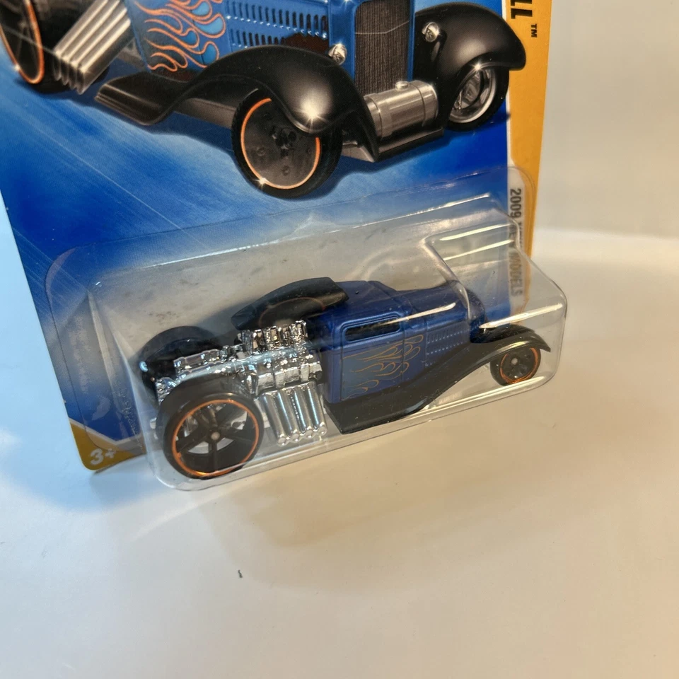 Hot Wheels 2009 New Models #012 | Blue Mid Mill 1929 Custom Truck - Image 3 of 4
