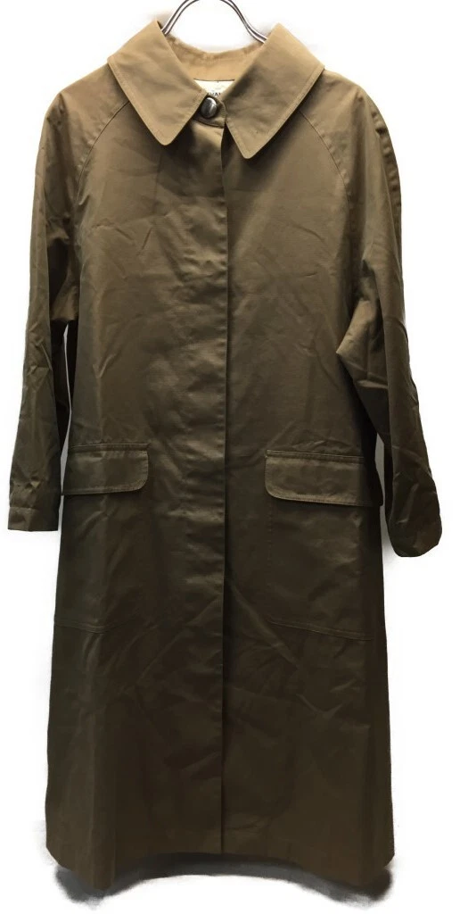 Cappotto CHANEL Balmachan logo bottoni logo fantasia fodera cotone seta taglia 38 marrone