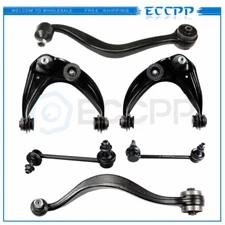 6Pcs For 2003-2007 Mazda 6 Front Upper Lower Control Arms Sway Bar Links Kit