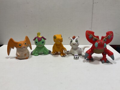 Digimon Bully Bullyland 5 x Figur nach den Mangas/ den Cartoons Set 90er Jahre