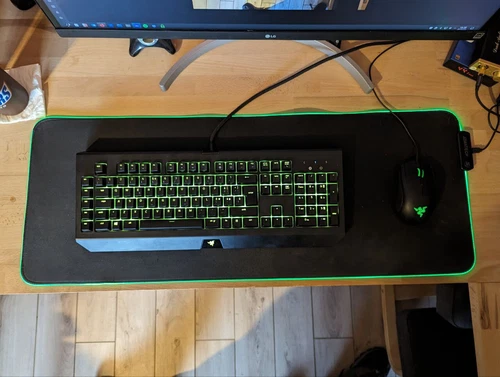 razer blackwidow chroma v2 + abyssus v2 + mousepad RGB