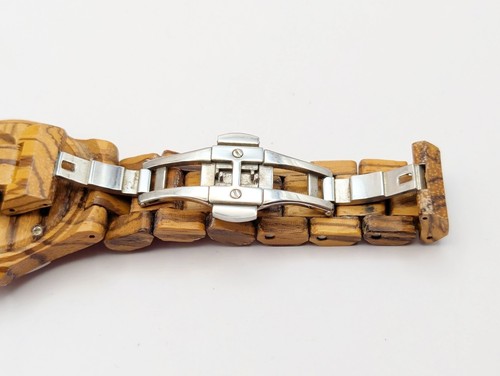 Unique Bewell Wood Mens Watch ZS 100BG Metal Case Quartz Wristwatch Gift - Picture 8 of 9