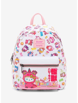 Loungefly Hello Kitty Monster Bright Rainbow Costumes Mini Backpack - New Brighten up your adventures with the super-cute #Loungefly  main image 2