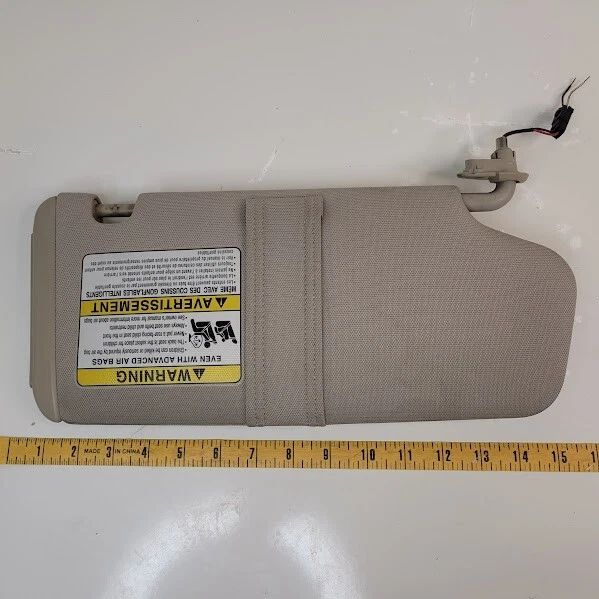 Parasol Subaru Outback 2002-2005 lado del conductor tela topo con luz espejo OEM Foto 4 de 4