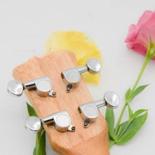 4PCS Metal Chrome Tuning Pegs For Guitar 4 String Ukulele Tuners Machine Heads