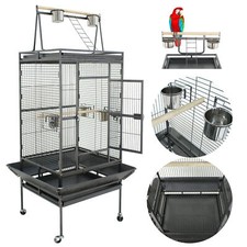 68" Large Bird Parrot Cage with Open Top Bird Cage for Cockatiel Macaw Aviary