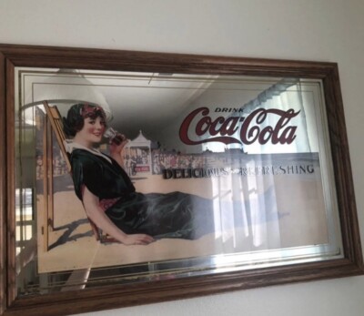 コカコーラ　Coca-cola PUB mirror sign　廃番品 コカコーラ Coca-cola PUB mirror sign 廃番品 vintage coca