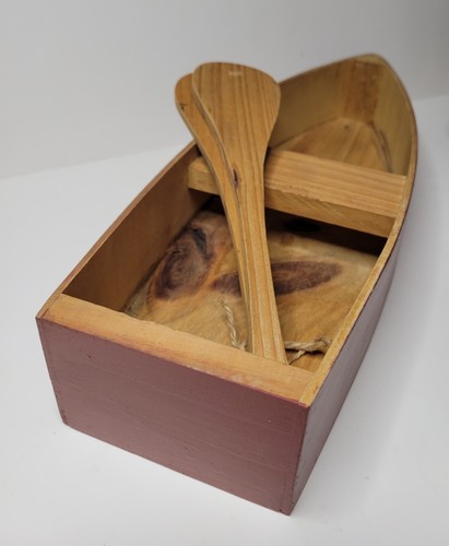 Wooden Set Pair Canoe Boat Paddles Wall Hang Table Top Shelves Cabin Rustic Lake - Picture 5 of 12