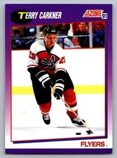 1991-92 Score American #64 Terry Carkner Philadelphia Flyers Free S&H