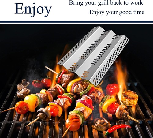Heavy-Duty 3 Pack Grill Heat Plate & Burner Tube Set for Various Outdoor Grills - Picture 8 of 9
